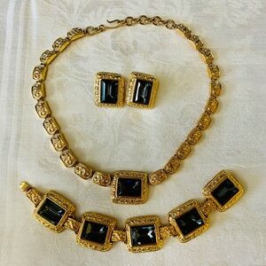 Vintage Monet For Smithsonian Necklace, Bracelet, Earrings Set